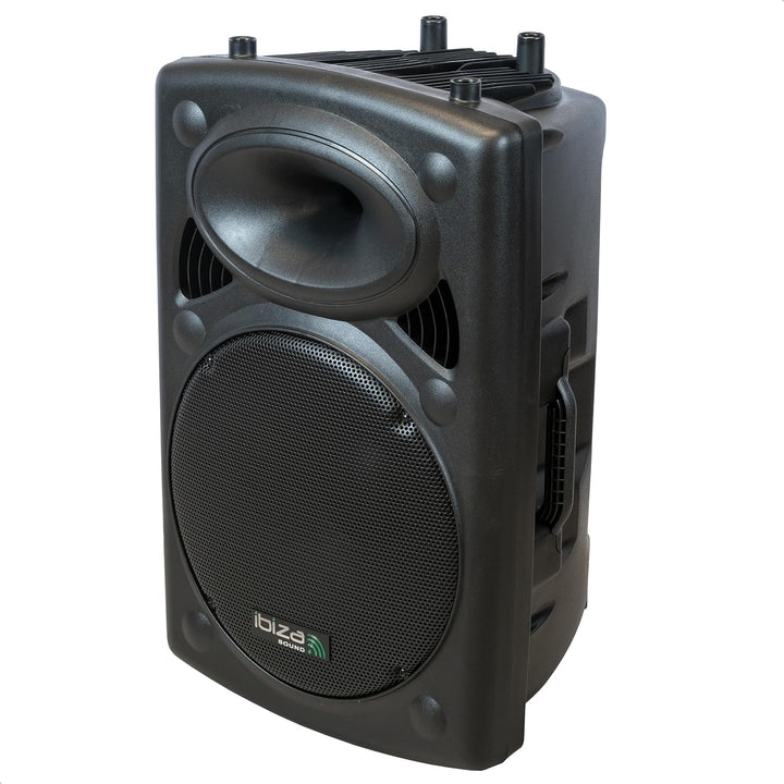 Ibiza - SLK15A-BT - 15"/38cm, 800W Plug & Play Aktivlautsprecher mit integriertem Verstärker - Bluet