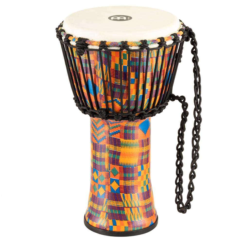 Meinl Percussion 20cm Rope Tuned Travel Series Djembe Trommel - mit Ziegenfell - Musikinstrument für