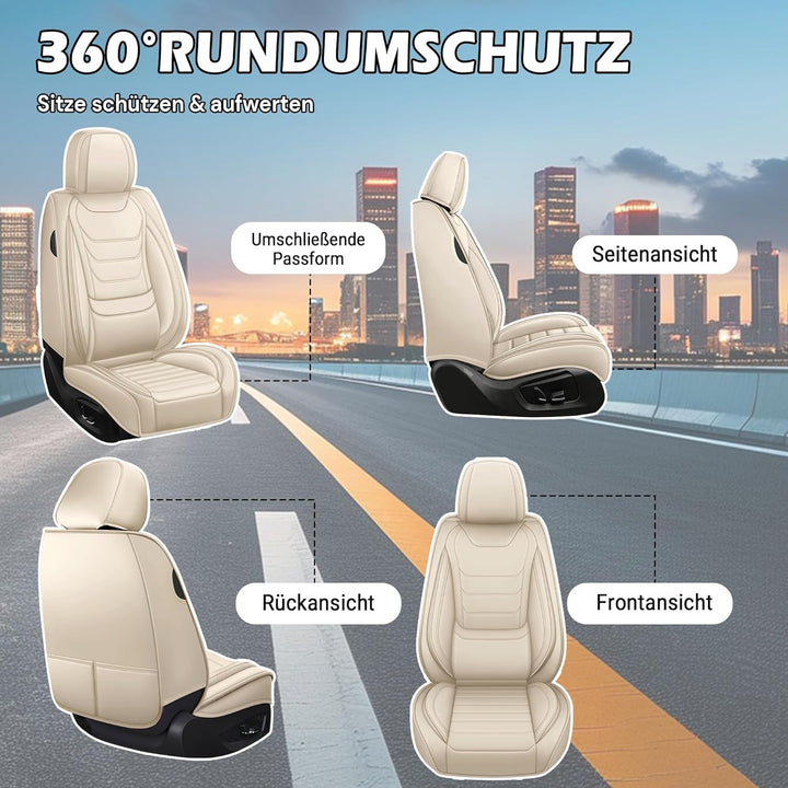 Für 99% Mercedes-Benz-Modelle sitzbezüge | Autositzbezüge Komplett Set Universal in Premium-Optik |