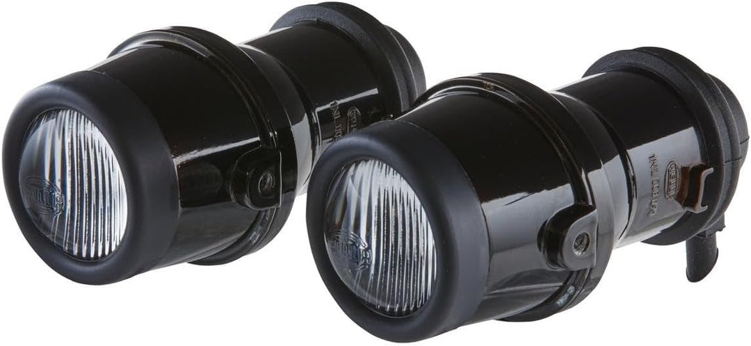 HELLA - DE/Halogen-Nebelscheinwerfersatz - Micro DE - 12V - Einbau - Lichtscheibenfarbe: transparent