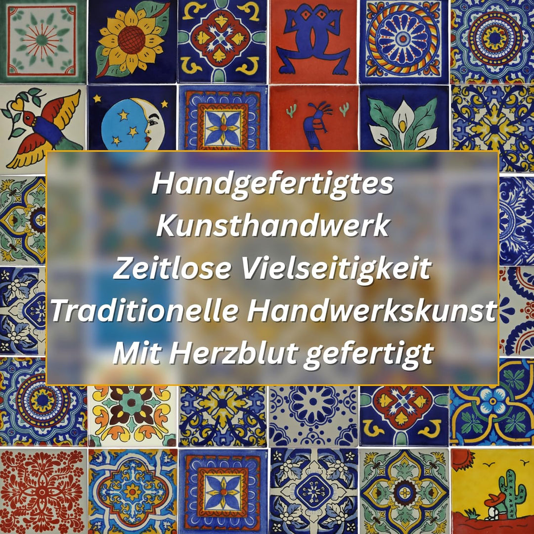 Tumia LAC Handgefertigte mexikanische Talavera Fliesen Authentischer Stil Alberto Keramikfliesen für