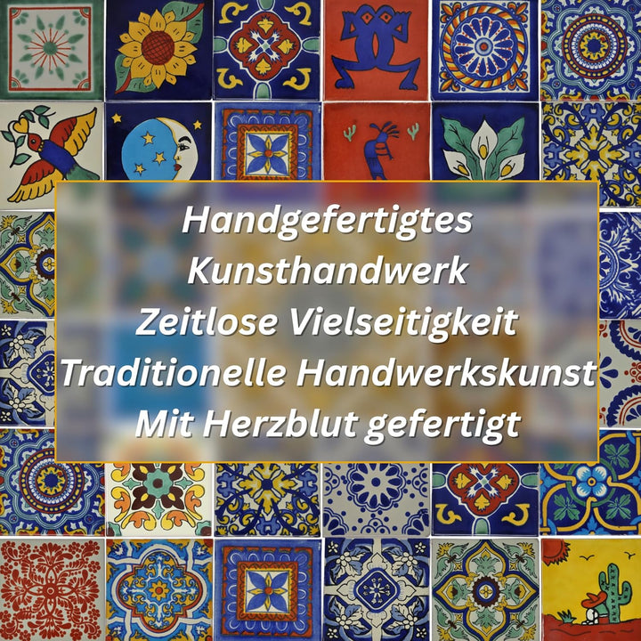 Tumia LAC Handgefertigte mexikanische Talavera Fliesen Authentischer Stil Alberto Keramikfliesen für