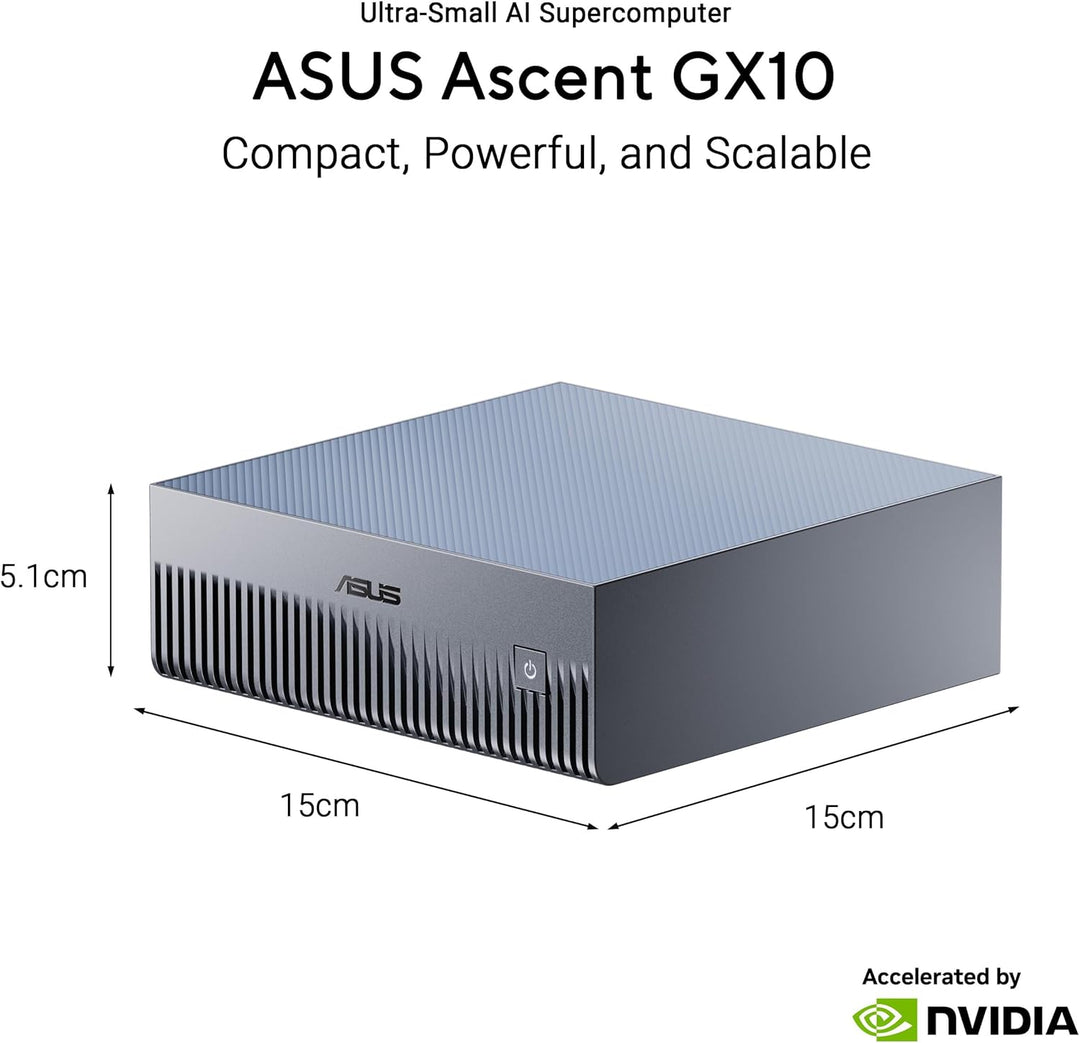 ASUS Ascent GX10-GG0026BN 2TB KI Supercomputer (NVIDIA GB10 Grace Blackwell Superchip, 1 petaFLOP KI