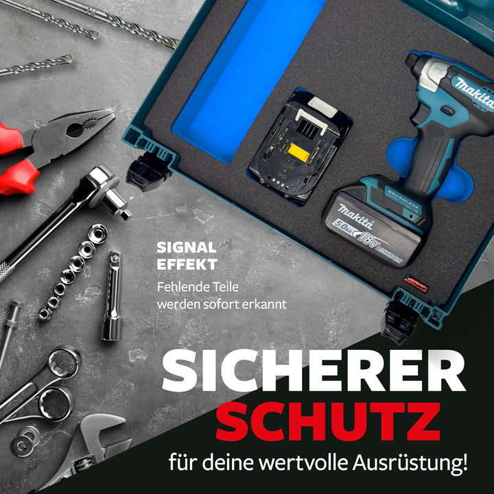 APTEX Schaumeinlage für Makita DTD 157 Schlagschrauber – Polstereinlage & Schaumstoffpolsterung für