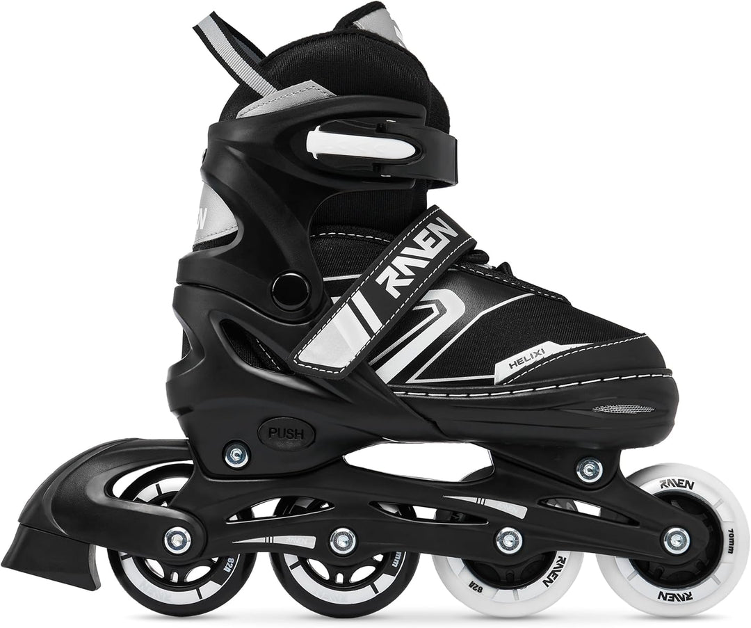 RAVEN Verstellbare 4in1 Inlineskates-Schlittschuhe-Rollschuhe-Triskates Helixi 30-33 (18cm-20cm) Hel