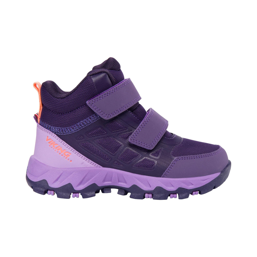 Viking Unisex Kinder Track Mid Wp 2v Walking Shoe 29 EU Aubergine Lilac, 29 EU Aubergine Lilac