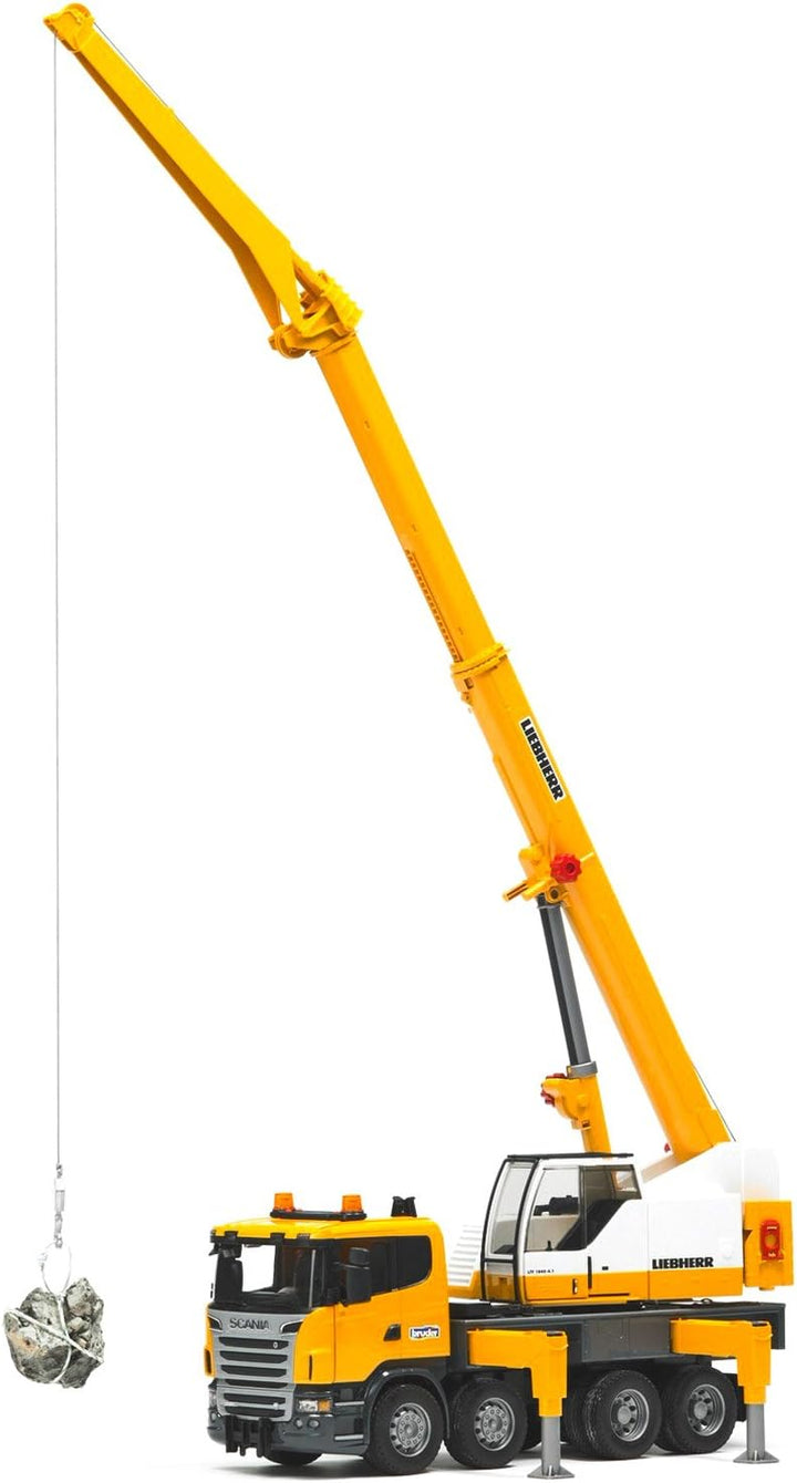 bruder Scania R-Serie Liebherr Kran - LKW m. Light/Sound