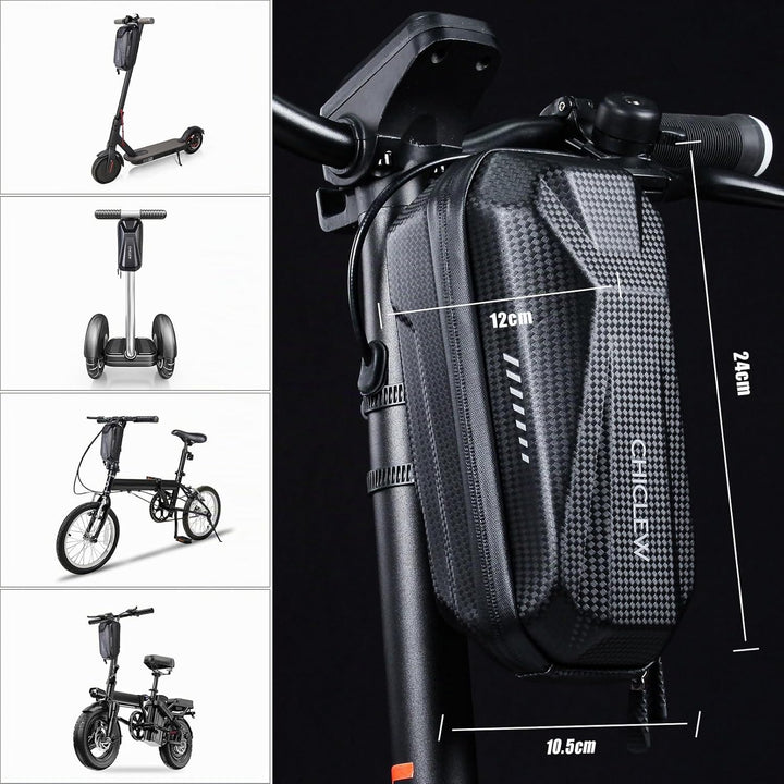 CHICLEW E Scooter Tasche für Roller, E Roller Tasche Schnellverschluss mit 2L Grosse Kapazität, Lenk