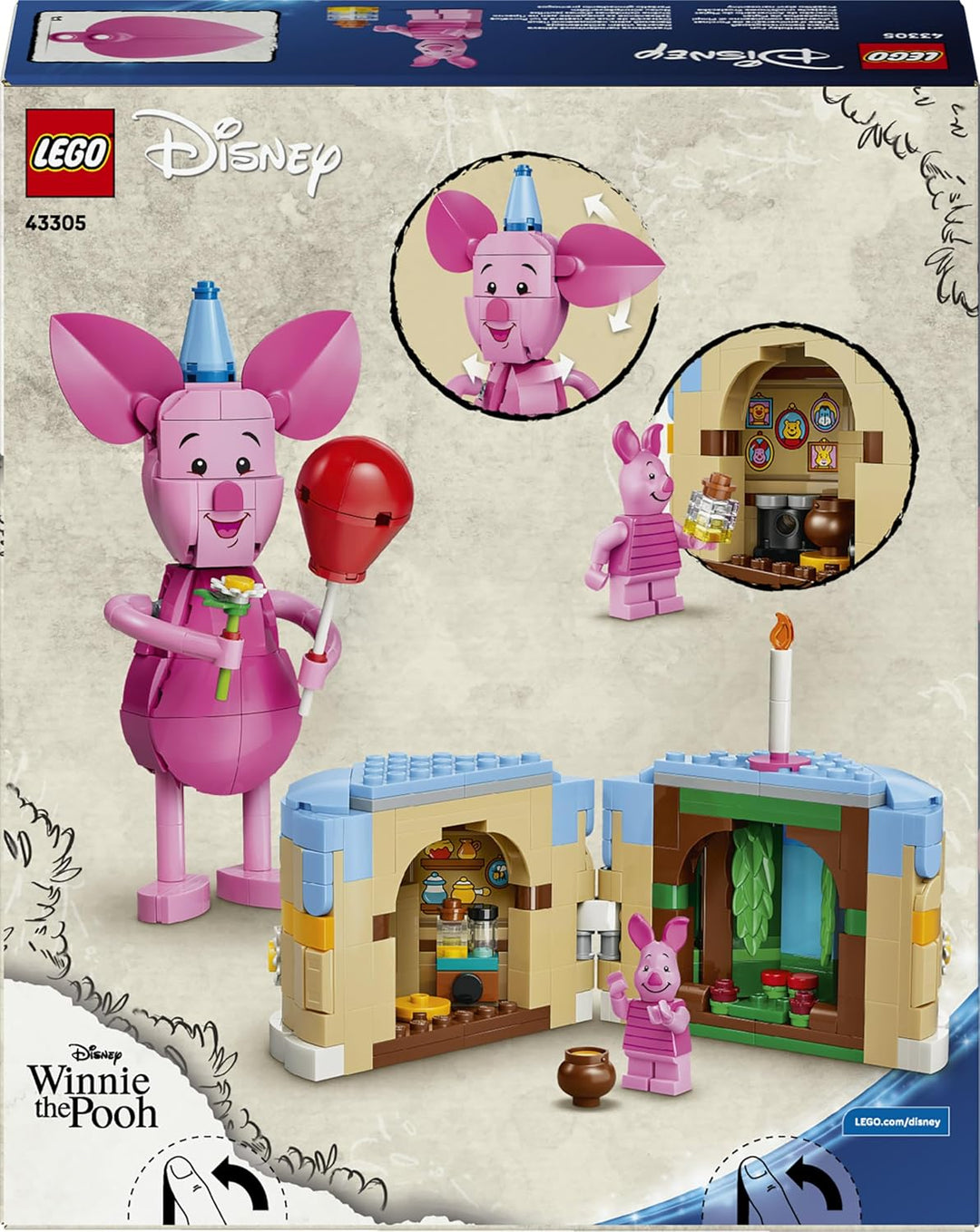 LEGO | Disney Ferkels Geburtstagsspass - Spielzeug mit niedlicher Tierfigur, Geburtstagskuchen & Sam