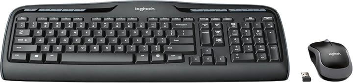 Logitech MK330 Kabelloses Tastatur-Maus-Set, 2.4 GHz Verbindung via Unifying USB-Empfänger, 4 progra