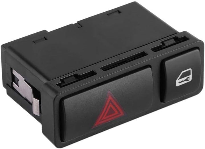 Qiilu Warnblinkschalter und Verriegelungsschalter 2-in-1 61318368920 für Serie 3 E46 E53 E85 325 X5