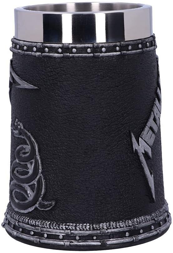 Nemesis Now B5220R0 Bierkrug, offizielles Lizenzprodukt, Metallica Album, 14,5 cm, Schwarz