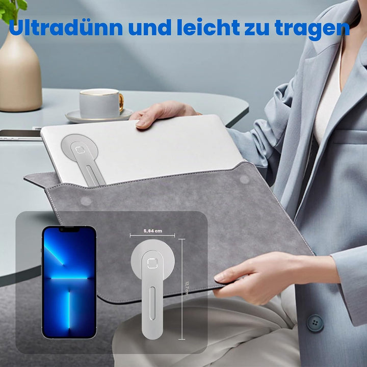imluckies Magnetische Laptop-Handyhalterung, Handy Stände für MacBook, Laptop Handy Halterung, Verst