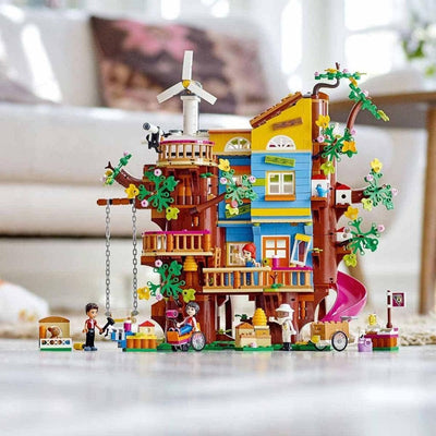 LEGO 41703 Friends Freundschaftsbaumhaus mit Minipuppen, Natur-Lernspielzeug für Mädchen und Jungen