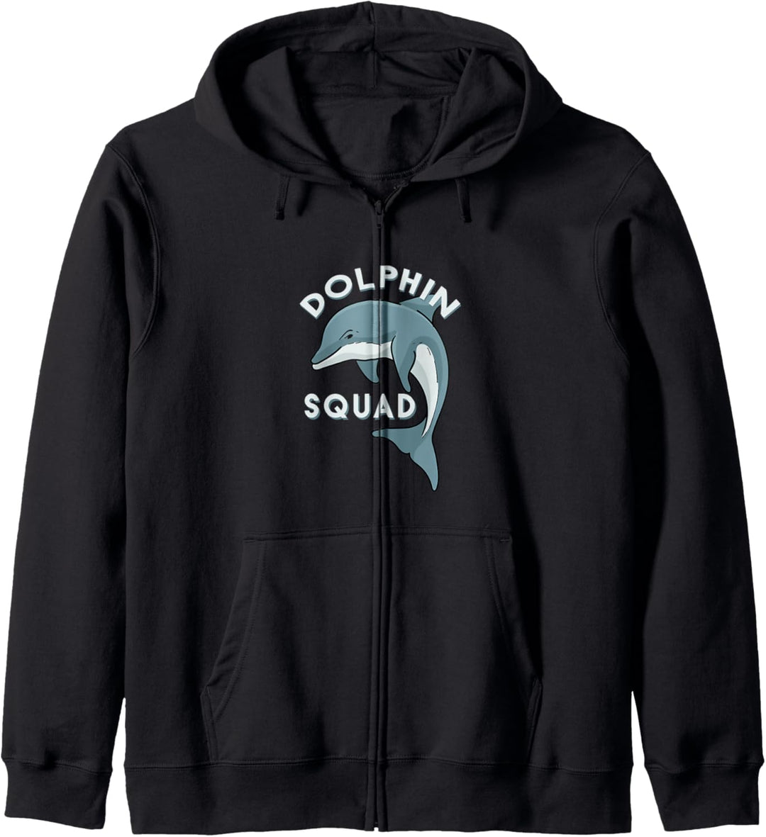 Delfin Squad Meerestiere Wildtiere Ozean Kapuzenjacke