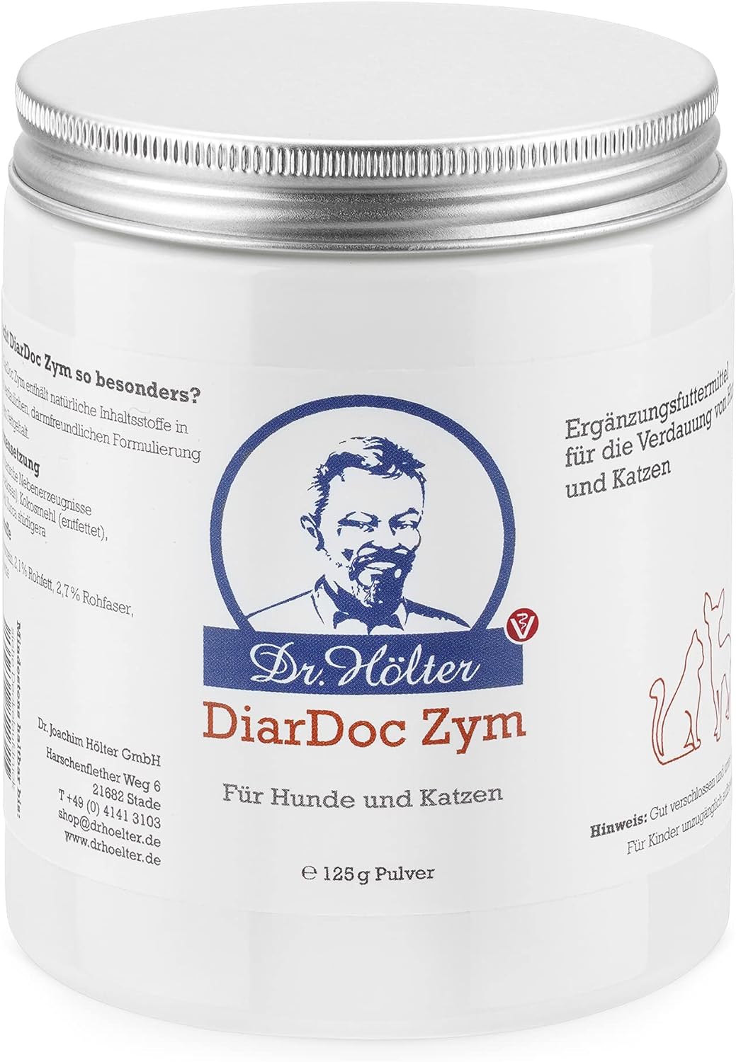 Dr. Hölter DiarDoc Zym Pankreasenzyme, Verdauungsenzyme für Hunde bei Darmprobleme und bei Futterunv