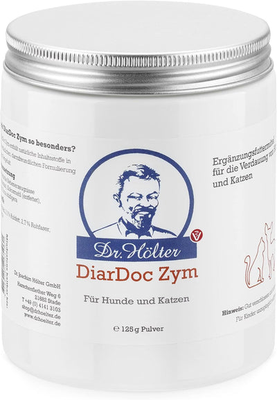 Dr. Hölter DiarDoc Zym Pankreasenzyme, Verdauungsenzyme für Hunde bei Darmprobleme und bei Futterunv