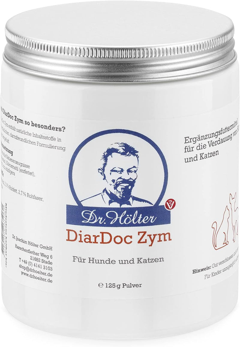 Dr. Hölter DiarDoc Zym Pankreasenzyme, Verdauungsenzyme für Hunde bei Darmprobleme und bei Futterunv