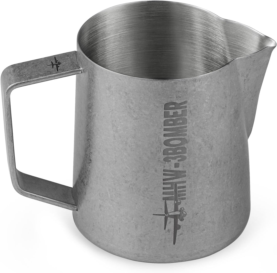 MHW-3BOMBER 500ml(16.9oz) Milchkännchen Milchkanne Profi, Milchkännchen Edelstahl für Espresso, Capp