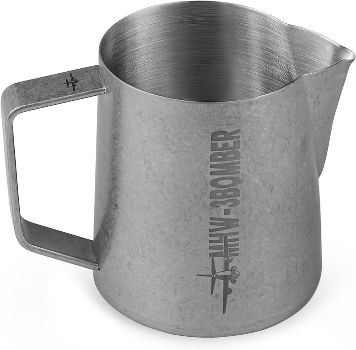 MHW-3BOMBER 500ml(16.9oz) Milchkännchen Milchkanne Profi, Milchkännchen Edelstahl für Espresso, Capp