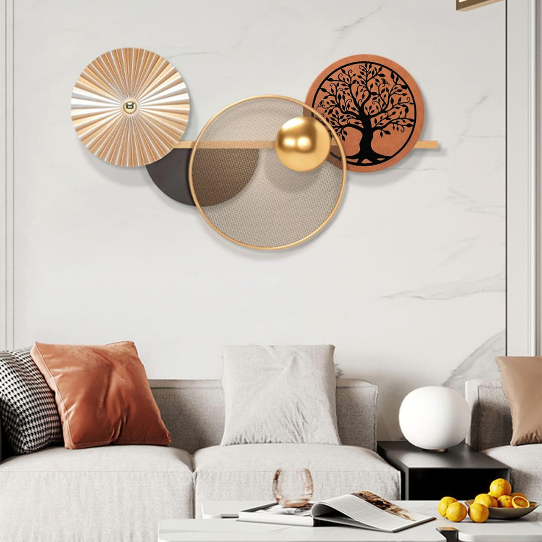 LIKEUDO 30cm Wall Hängende Lebens Baum Metall Wanddekoration Wohnzimmer Wandkunst Dekoration Wandbil