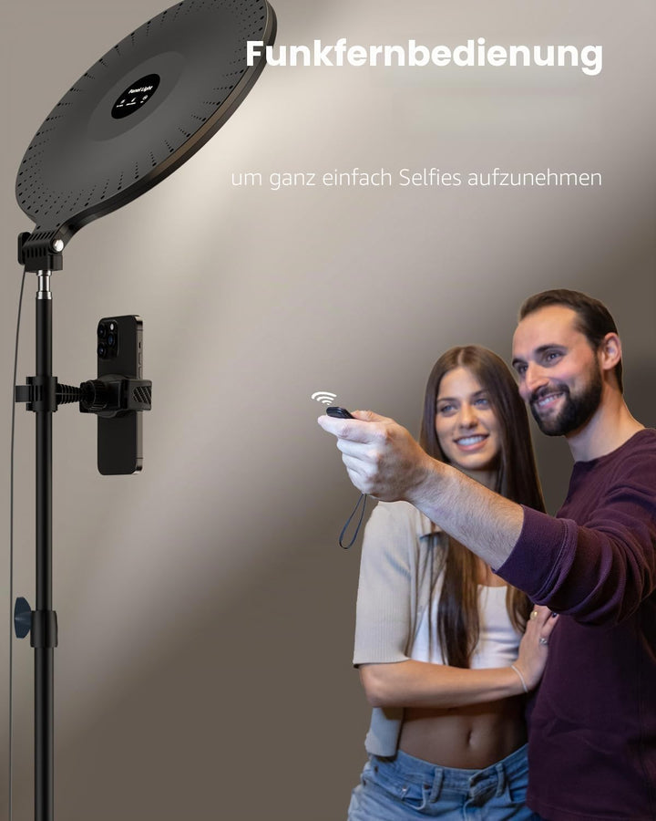 Weilisi 10.5" Ringlicht mit 69" Stativ Handy mit für Tiktok, Vlogging | Vollflächiges Ringlicht-Stat
