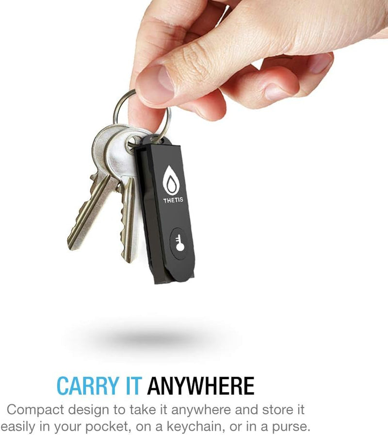 FIDO2 Security Key, Thetis Sicherheitsschlüssel [Faltbares] Zwei-Faktor-Authentifizierung USB (Typ A