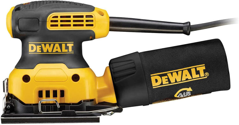 DEWALT DWE6411-GB Exzenterschleifer, 240 V, 1/4 Blatt, Gelb/Schwarz Gelb/Schwarz 230V Einzeln, Gelb/