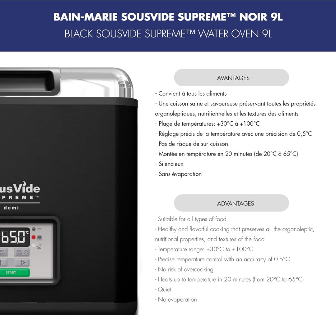 SousVide SVD-00101 Supreme Demi Water Oven, Black by SousVide Supreme