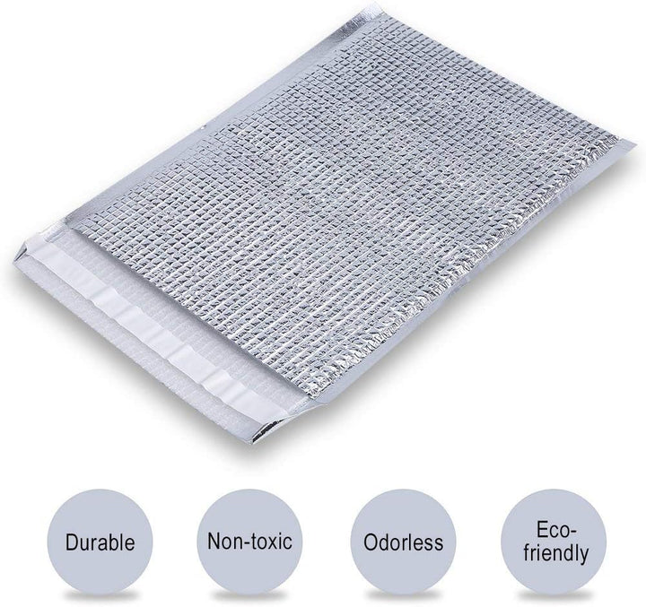 Dilwe Isolierte Taschen, Wiederverwendbare Aluminium Picknick Pouch Warm-Kalt f¨¹r 10 St¨¹cke (25x30