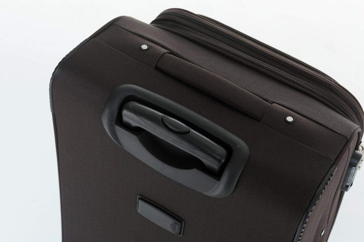TOP-Trolley-Koffer-Set - 2-teilig - 64+54cm, Dehnfalte, 4 Rollen (Schwarz)