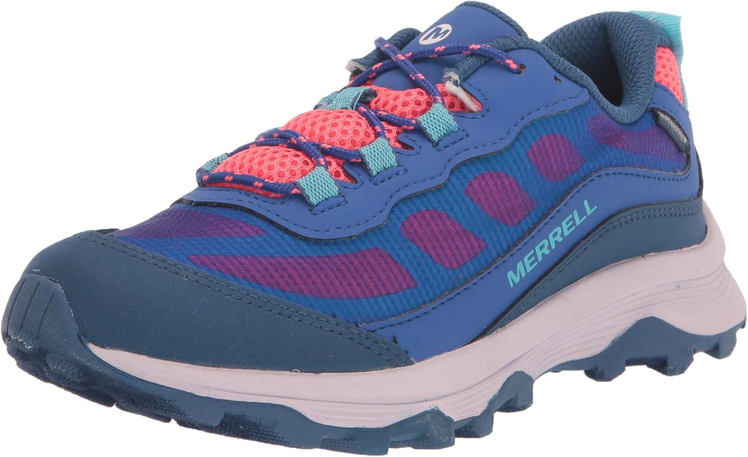 Merrell Unisex Kinder Moab Speed Low WTRPF Wanderschuh 29 EU Blau, 29 EU Blau