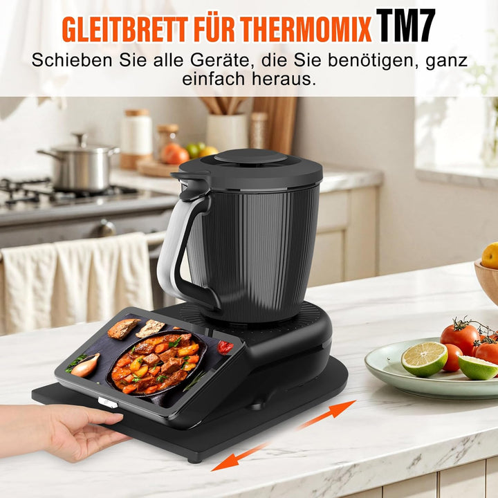 Gleitbrett für TM7, Bambus Rollbrett TM7 Zubehör, Müheloses Verschieben, Sicherer Stand & Schutz der