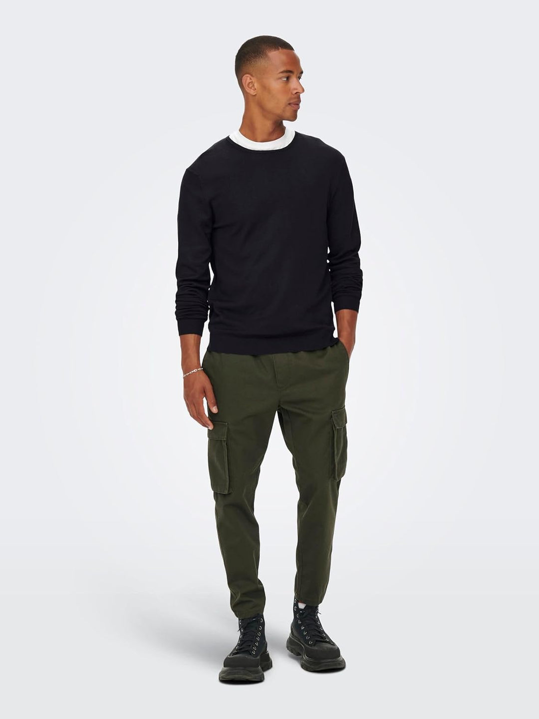 ONLY & SONS Male Strickpullover ONSWYLER Pullover XS Black/, XS Black/