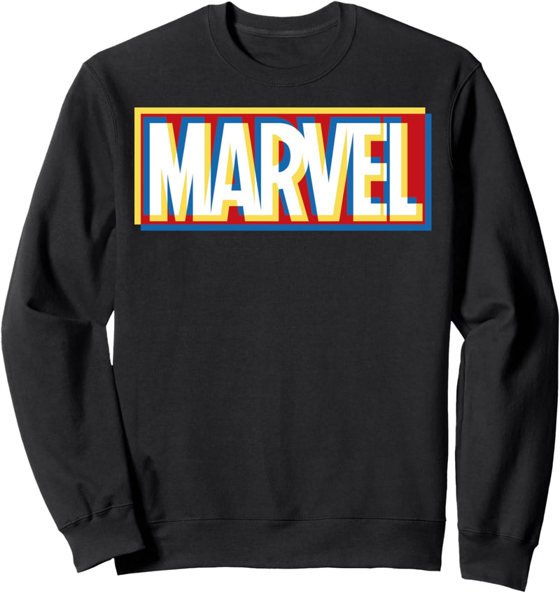 Marvel Offset Logo Stack Sweatshirt