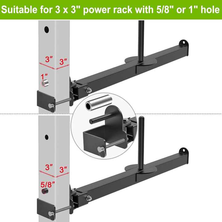 SELEWARE Gürtel Kniebeugenhebelarm Befestigung für 5,1 x 5,1 cm und 7,6 x 7,6 cm Power Cage, Squat R