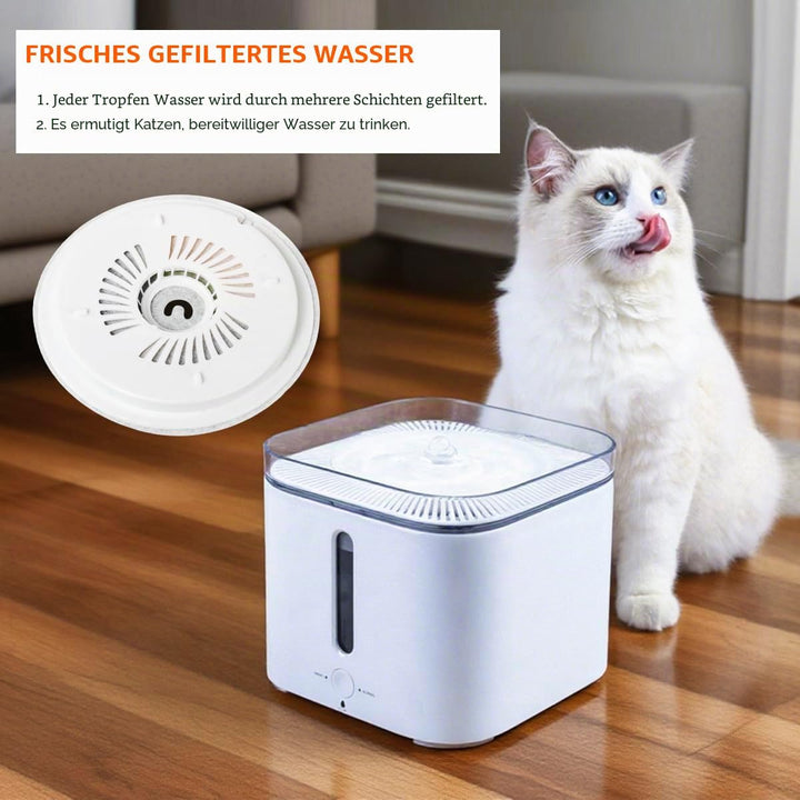Wasserspender für Katzen und Hunde, kompatibel mit PETKIT Ever Weet 2S/3/3 Pro/Solo/Solo SE, mit Fil