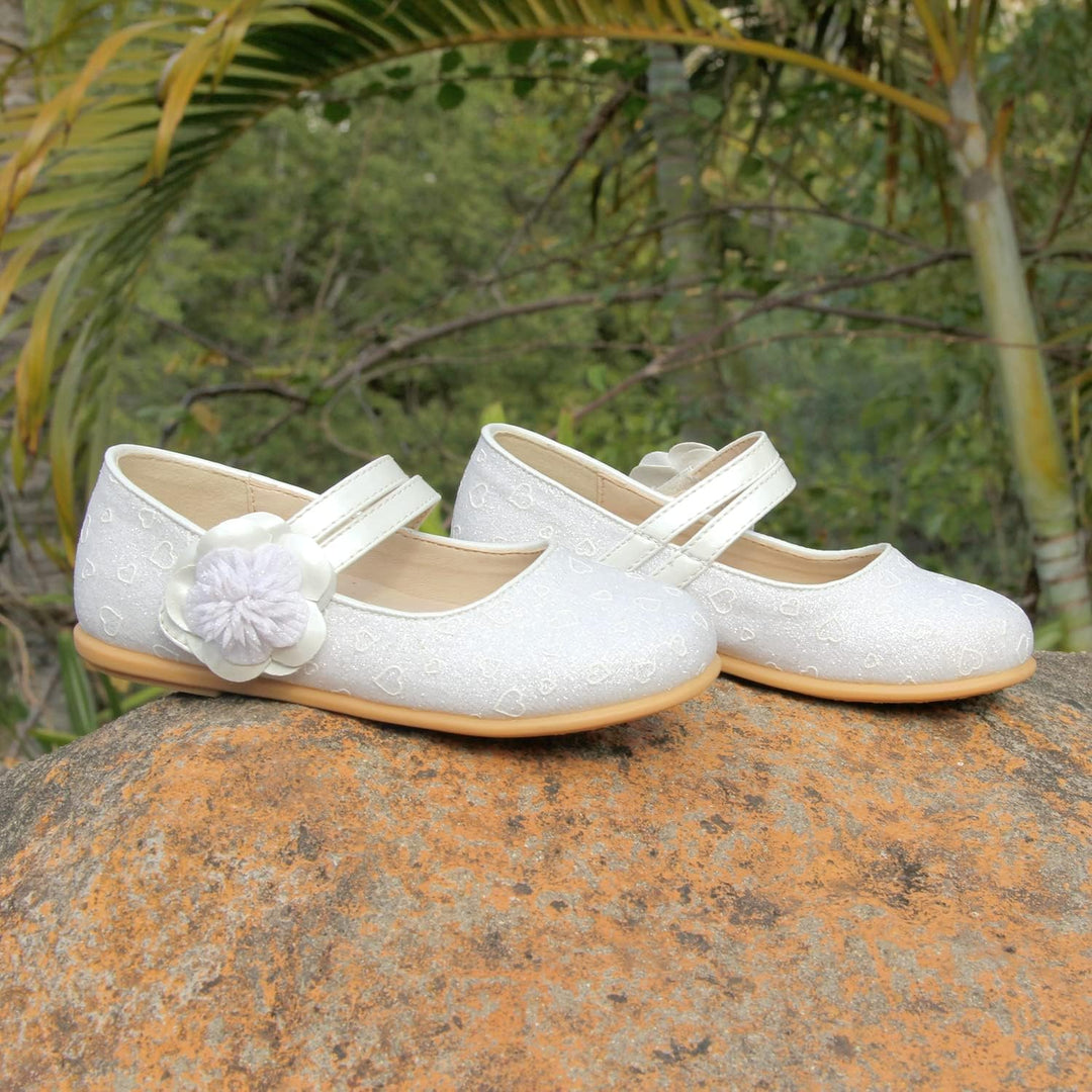 EIGHT KM - Kleinkind Mädchen Kleid Schuhe - Mary Jane Wohnungen - Prinzessin Hochzeit Schuhe Balleri