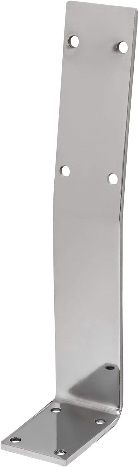 HOLZWERK24 Rücklehne BRL 108 Stahl silber-chrome Bankrückenlehne Banklehne Halterung Profil für Bänk
