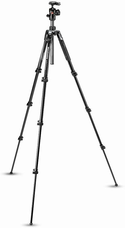 Manfrotto Befree Advanced Kamerastativ mit Hebelklemme, tragbares und kompaktes Reisestativ-Set mit