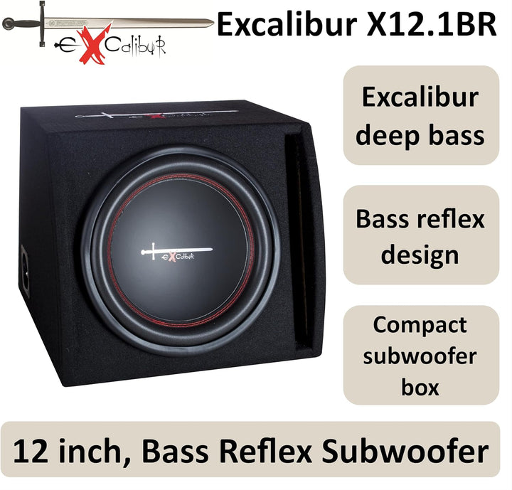 Excalibur X12.1BR Boombox 12-inch 1000W Bass Reflex
