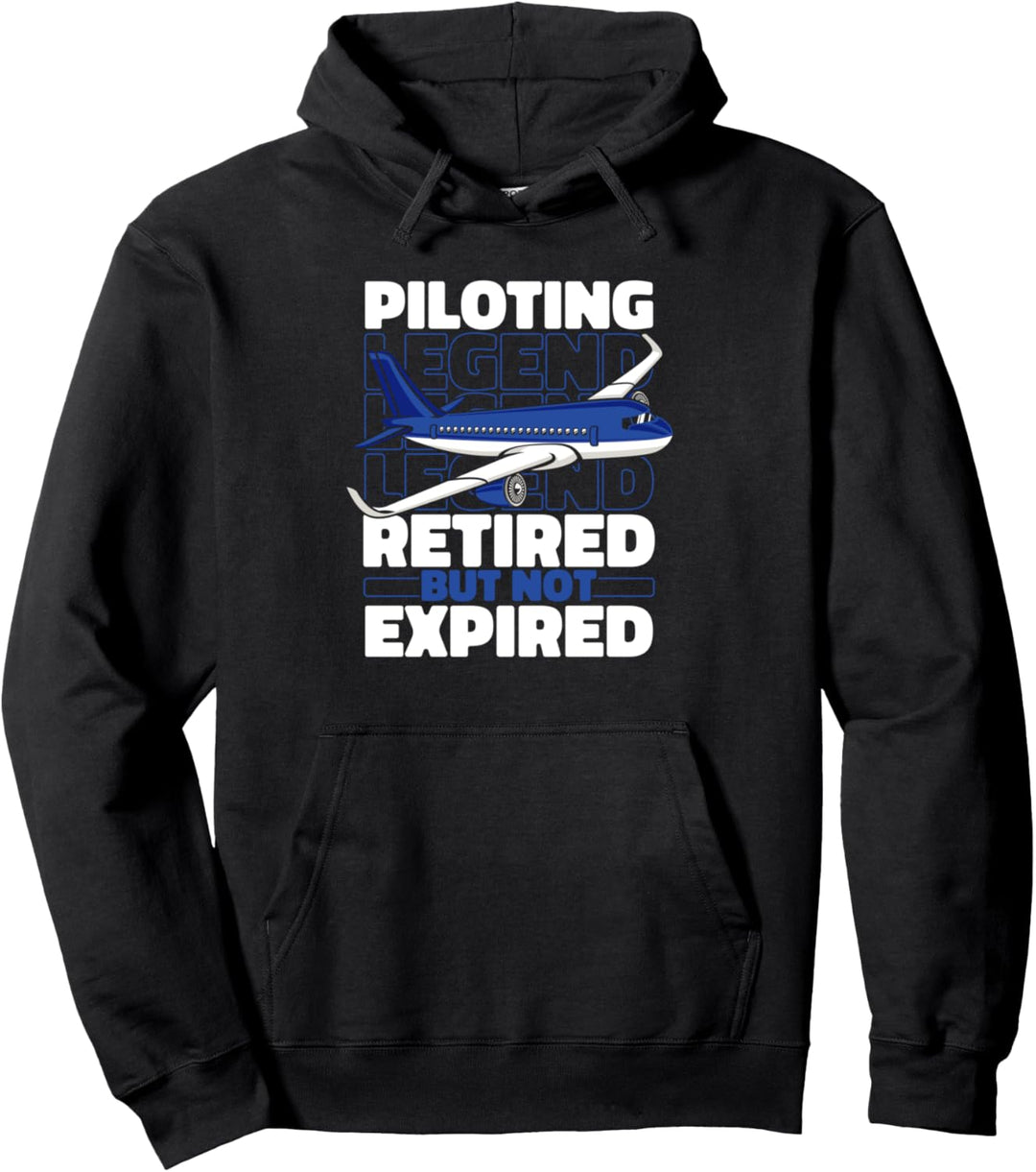 Fliegen Im Ruhestand Flieger Flugzeugführer - Flugzeug Pilot Pullover Hoodie