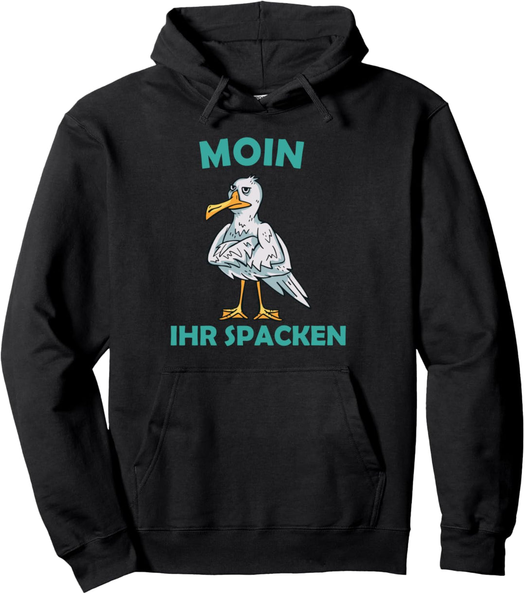 Moin ihr Spacken - Witzig Norddeutsch - Möve T-Shirt Pullover Hoodie