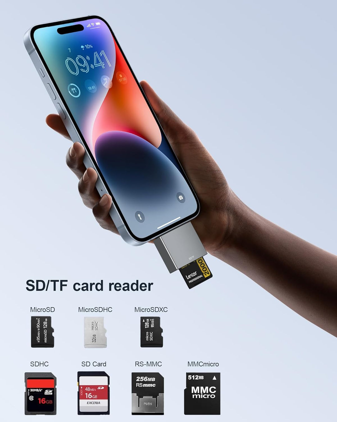 USB Hub for MacBook, USB-C Hub 8-in-2, 2 HDMI 4K 60Hz, USB C, 2 USB A Data Ports microSD SD Card Rea