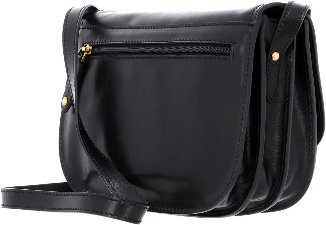 The Bridge Story Donna - Schultertasche Leder 27 cm Nero, Nero