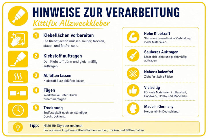 Kittifix Allzweckkleber 2,2 Kg mit Auslaufhahn