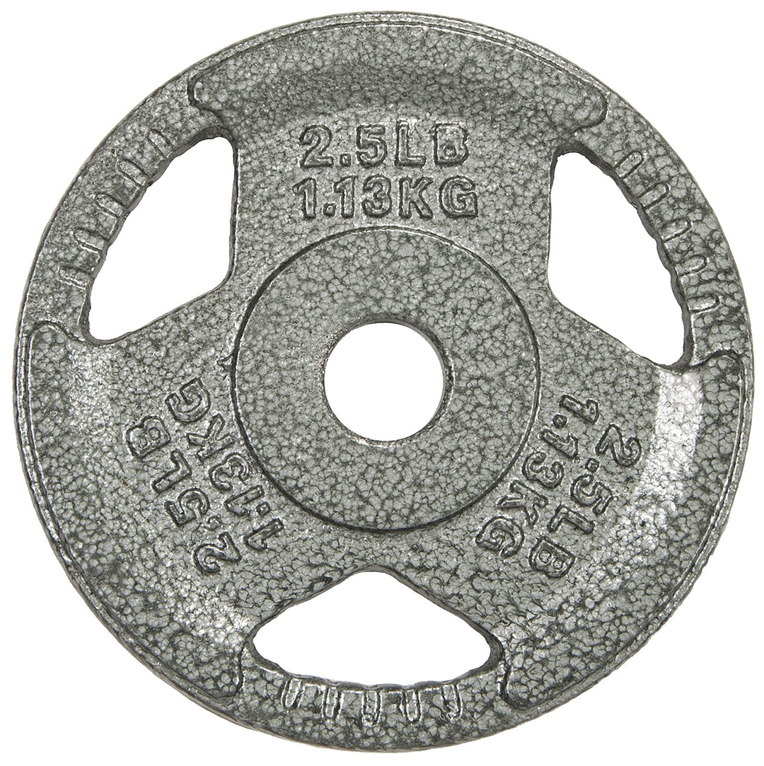 Fitvids 2,5 cm Standard-Hantelscheibe aus Gusseisen für Krafttraining &amp; Gewichtheben, mehrere Grösse