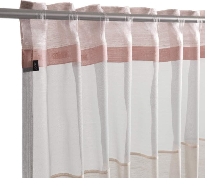 Joop! Living Vorhang mit verdecktem Schlaufenband Streak Rose Streifen Stripes