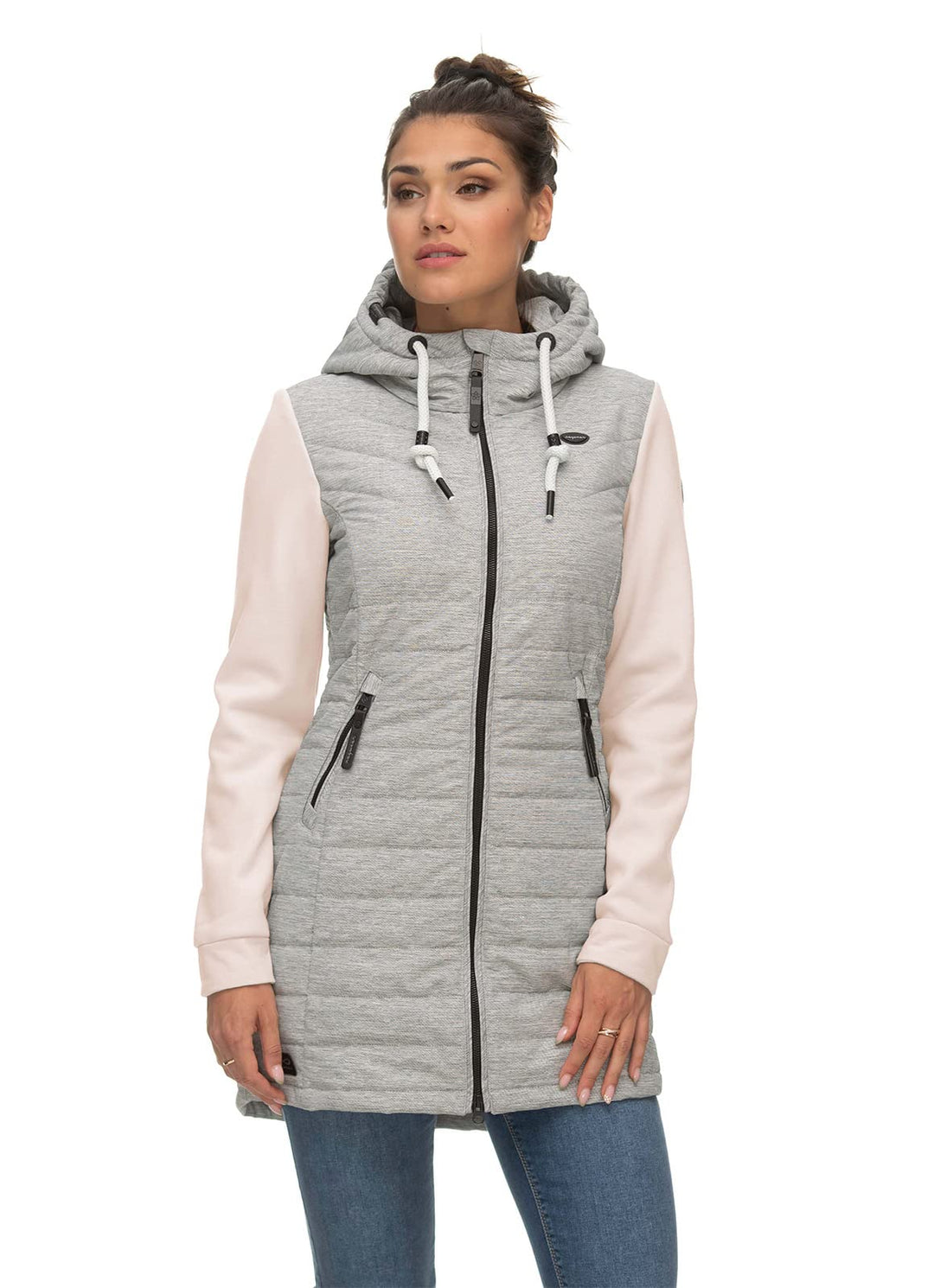 Ragwear Damen Longweste Lucinda L WHITE 2341_7000, L WHITE 2341_7000
