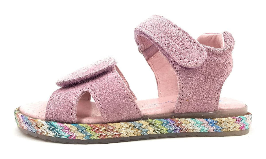 Richter Kinderschuhe Mädchen Halbschuhe Klett Sandale Rosa Freizeit 28 EU 1210 Lotus, 28 EU 1210 Lot